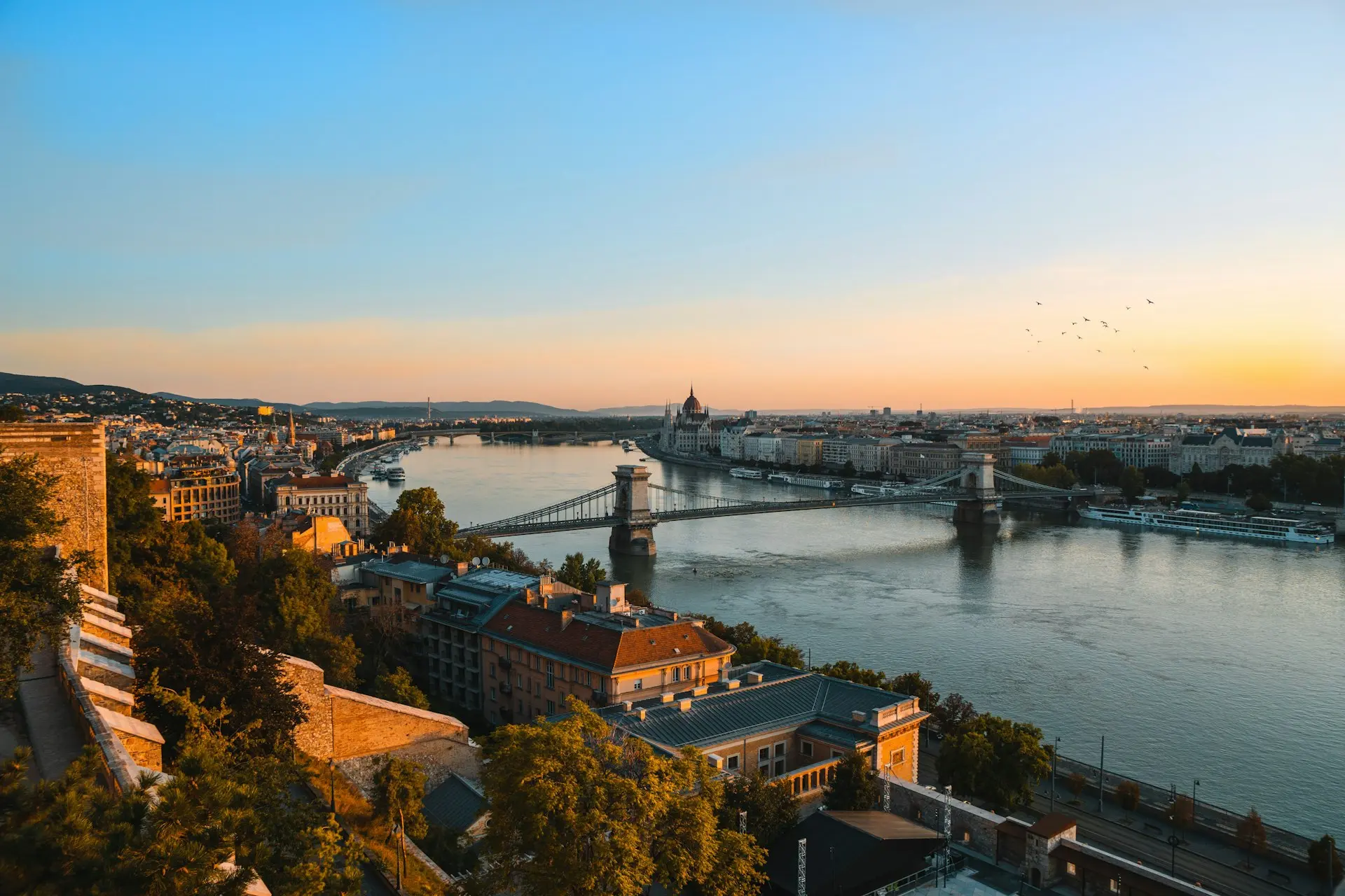 aerial photography of Budapest, Hungary